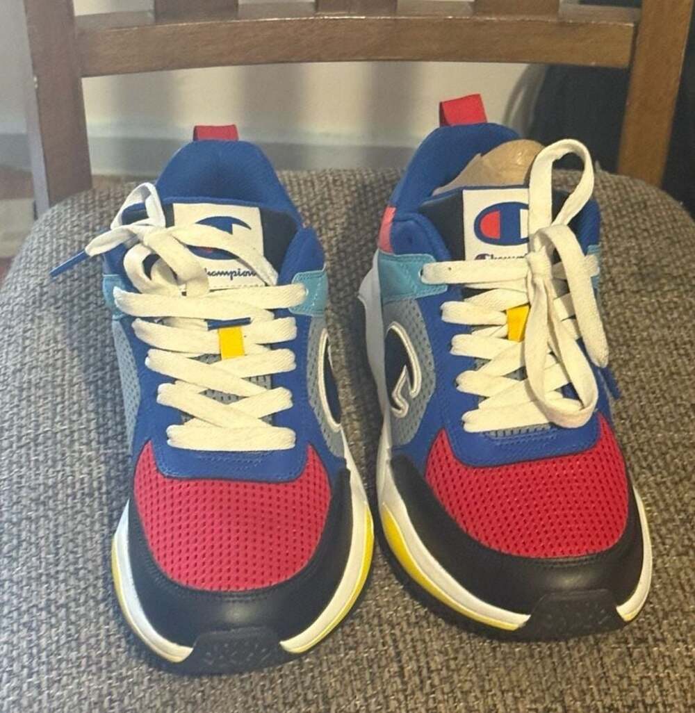 Champion 93 Eighteen SP Block Men's Multicolor Sneakers Size 9.5
